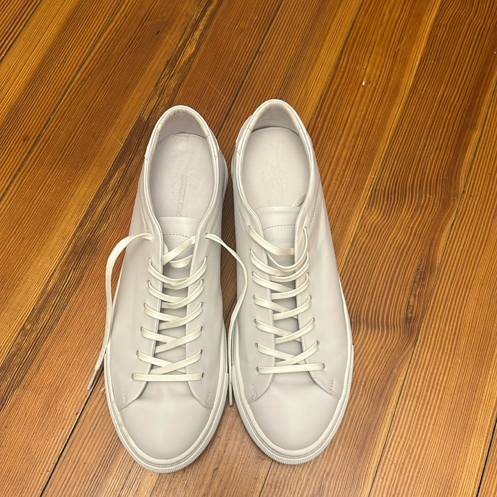 White leather Beckett Simonon Men’s Sneakers